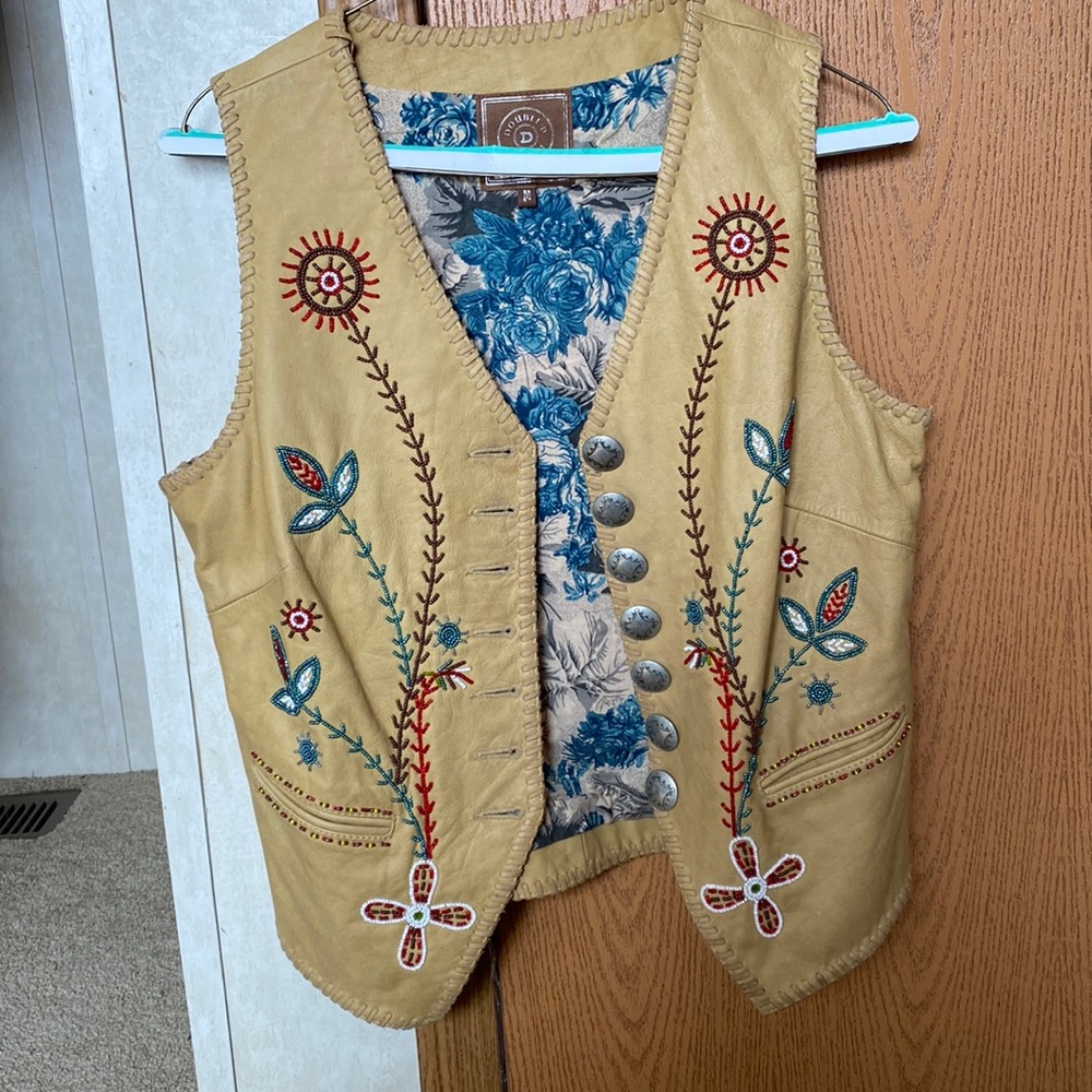Double D Ranch Vintage beaded vest